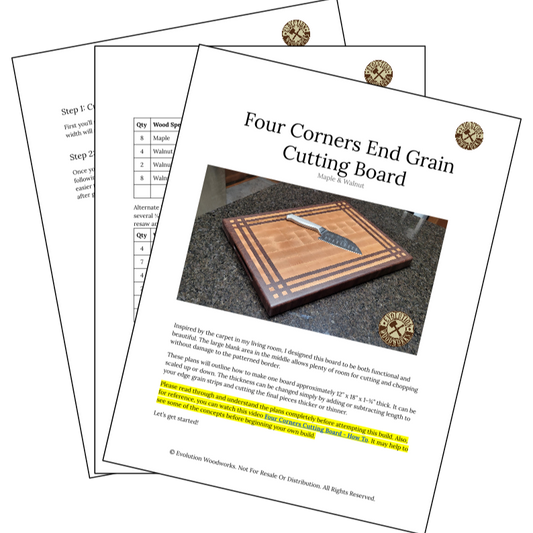DIY Plans - Four Corners End Grain Cutting Board