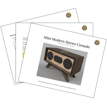 Mid Century Modern console stereo diy plans