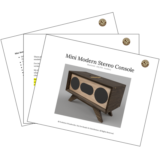 Mid Century Modern console stereo diy plans